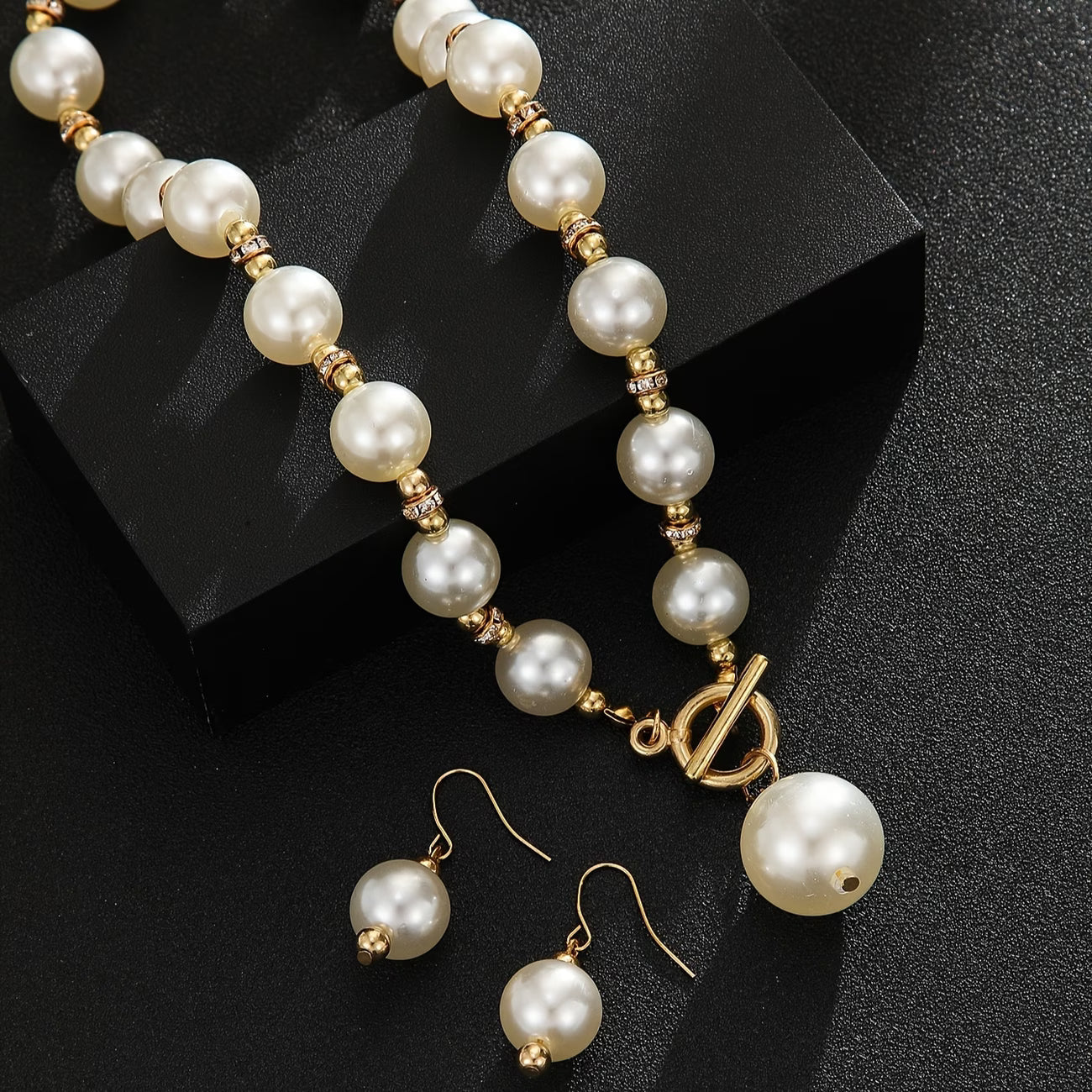 Chunky Perle Collier Statement Set