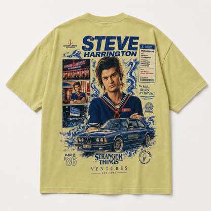Ventures Retro Scoop Class ’86 Yellow T-Shirt